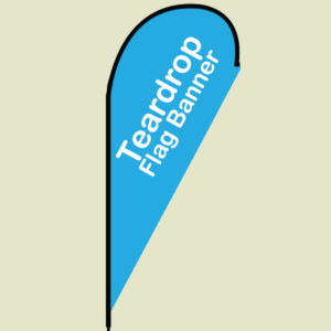 Teardrop flying Flag banner